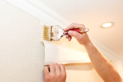 Pose de papier peint à Eschentzwiller — revêtements muraux et toiles de verre